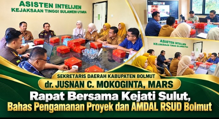 Sekda Bolmut Hadiri Rapat di Kejati Sulut, Pengamanan Proyek Strategis RSUD Jadi Pembahasan